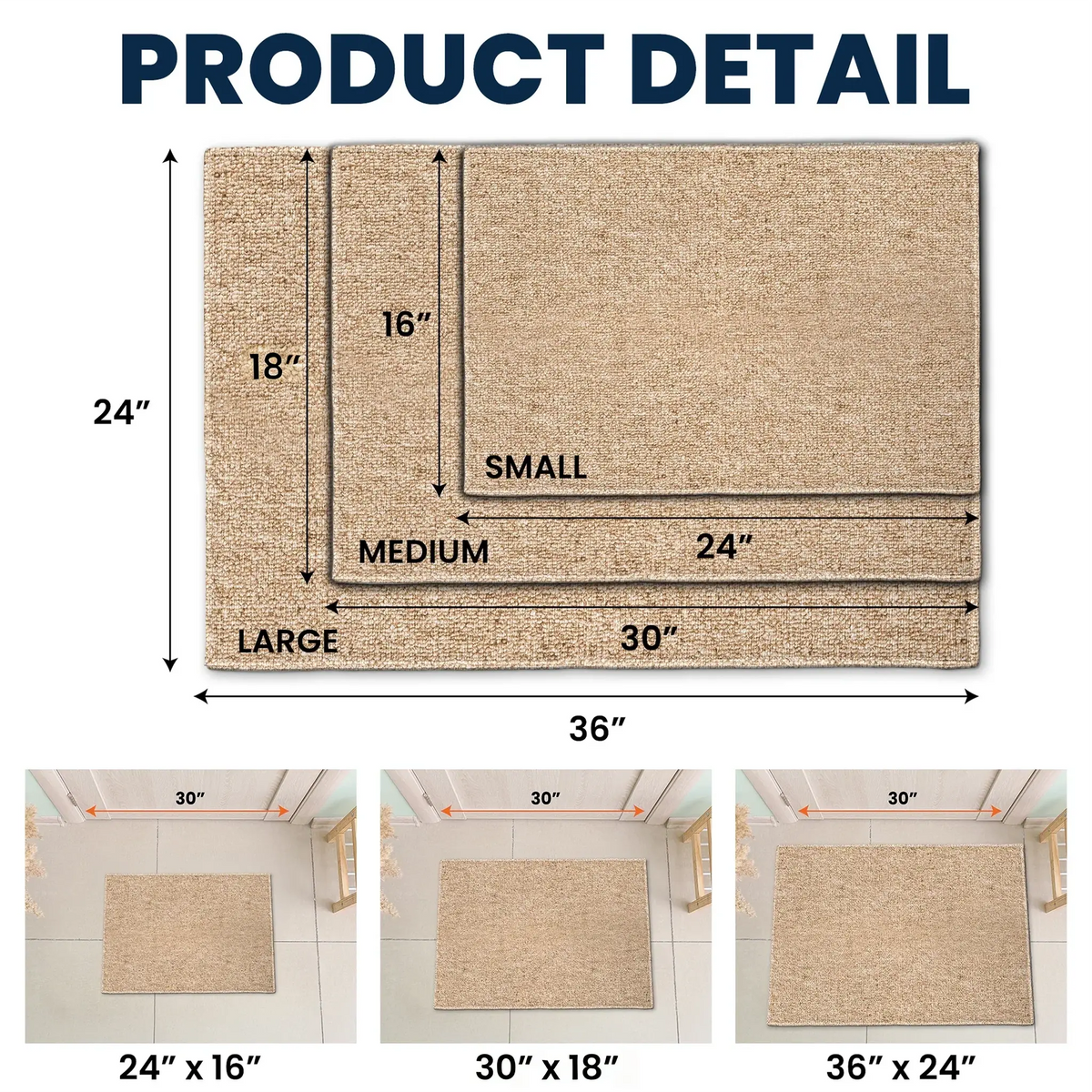 Heartwarming Family Standard Doormat, Personalized Custom Home Entryway Decor with Mom Dad Kids Cat Dog, Unique Housewarming Gift