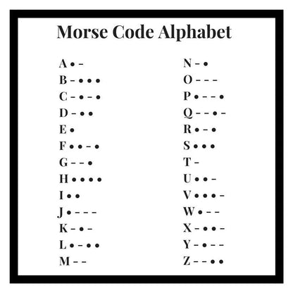 Morse Code Necklace – Exclusive Gift for Couples, Perfect for Expressing Love on Valentine's Day