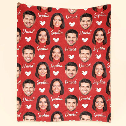 Personazlied Custom Couple Blanket - Gift For Husband/Boyfriend/Wife/Girlfriend