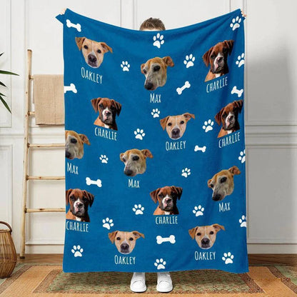 Personalized Custom Blanket for Pet Lovers Dog Lovers Cat Lovers - 11 Colors