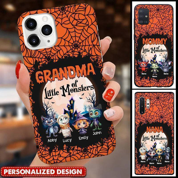 Halloween Grandma Of Little Monster Kids Personalized Phone Case