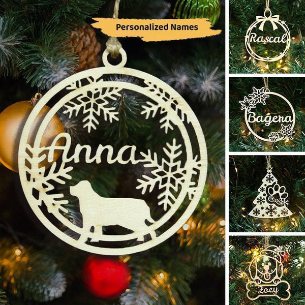 Happy Christmas - Personalized Custom Wood Christmas Ornament - Customized Decoration Gift.