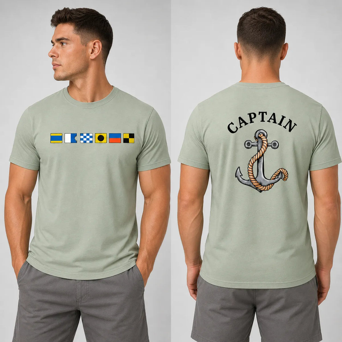 Personalized Nautical Gear: Custom Tee or Hat with Choice of Anchor or Ship Icons, Perfect Gift for Boat Lovers