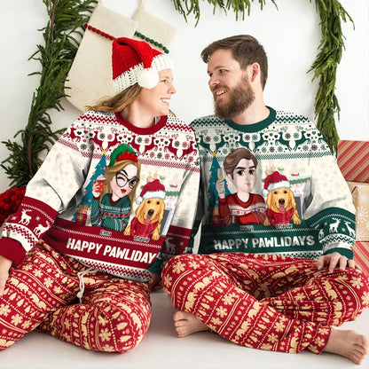 Custom Christmas Sweatshirt with Dog Owner Design Gift