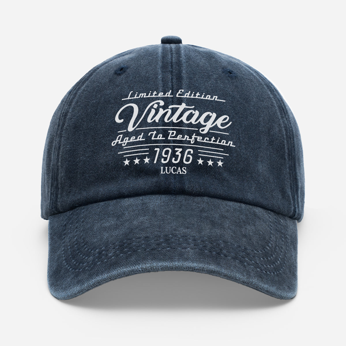 Brushed Cotton Baseball Cap, Personalized Vintage Saying, Creative Birthday Gift Celebrating His Story
