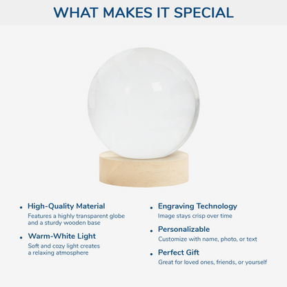 Custom Family Fist Bump Night Light Globe Lamp, Warm Minimal Line Design for Home Decor, Unique Gift for Dad from Kids