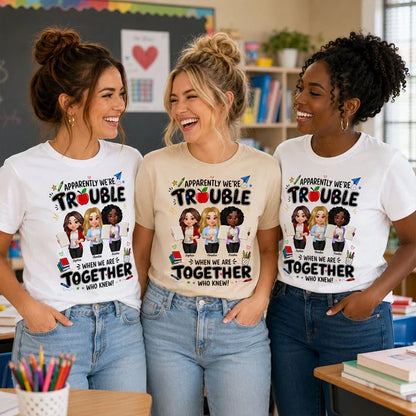 Personalized Classic Tee, Funny Teacher Friends Design, Creative Gift for Teacher Colleagues