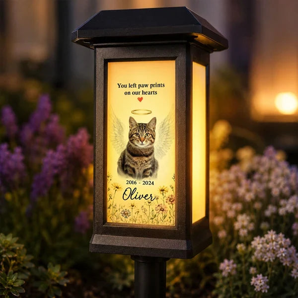 Personalized Pet Memorial Solar Garden Stake Light, Sunflower Dog Tribute, Unique Sympathy Gift for Pet Owners