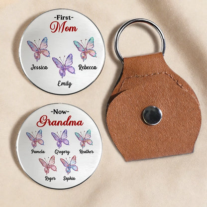 Pocket Hug for Grandma, Personalized Butterfly Keepsake She Can Carry Daily, Sweet Sentimental Gift From Family