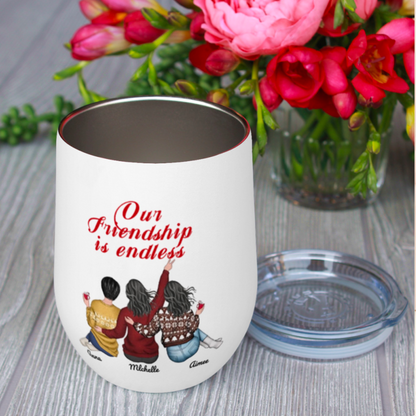 Besties Forever - Our Friendship Is Endless - Ornament, Beauty Tools, Jewelry, Cup - Christmas Gift