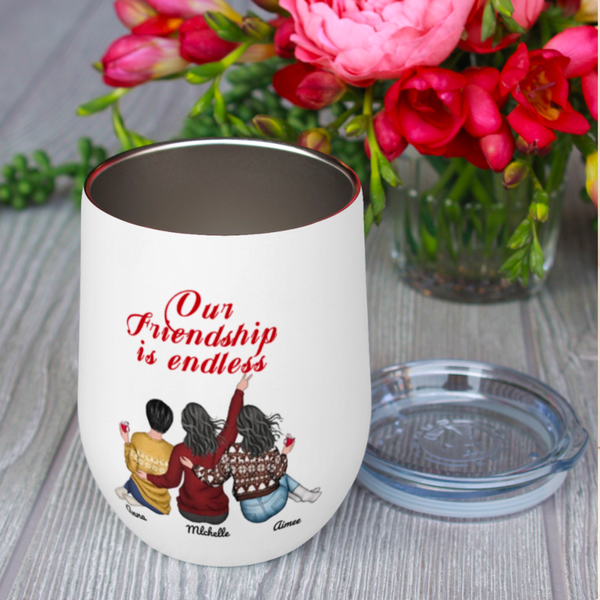 Besties Forever - Our Friendship Is Endless - Cup,Ornament, Beauty Tools, Jewelry - Christmas Gift