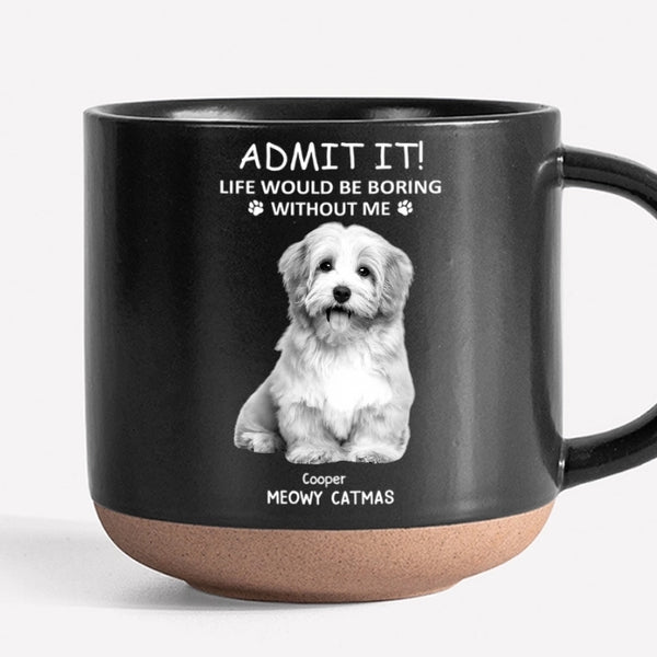 Personalized Christmas Glass Cup - Funny Pet - Themed Gift Cup