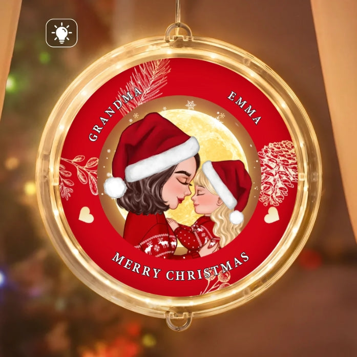 Personalized Christmas Ornament, Plaque, Keychain, Sign – Custom Gift for Grandmother and Kid Memories