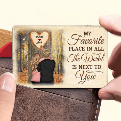 My World Is Complete With You - Romantic Personalized Couple Poster Gift for Him or Her