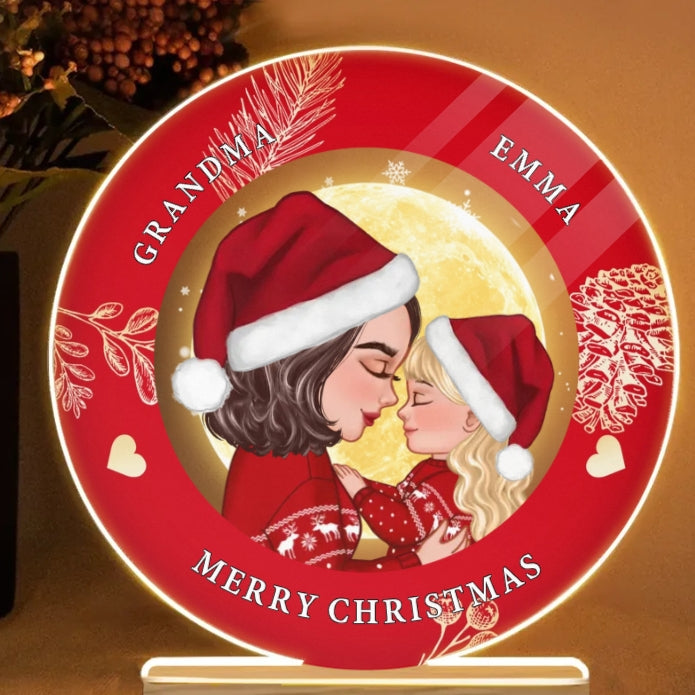 Personalized Christmas Ornament, Plaque, Keychain, Sign – Custom Gift for Grandmother and Kid Memories