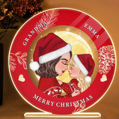 Personalized Christmas Ornament, Plaque, Keychain, Sign – Custom Gift for Grandmother and Kid Memories