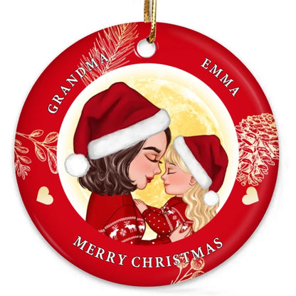 Personalized Christmas Ornament, Plaque, Keychain, Sign – Custom Gift for Grandmother and Kid Memories