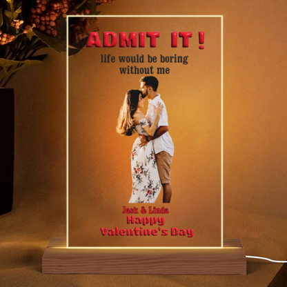 Personalized Valentine’s Day Glass Cup – Romantic Gift for Couples