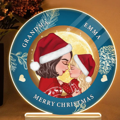 Personalized Christmas Ornament, Plaque, Keychain, Sign – Custom Gift for Grandmother and Kid Memories