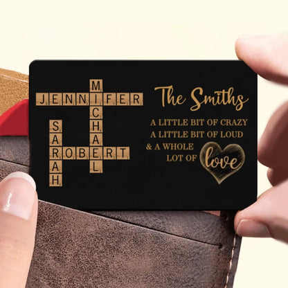 Personalized Family Name Scrabble Poster or Keychain - Unique Gift for Family Love & Memories