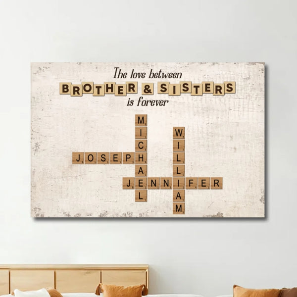 Personalized Family Name Crossword Poster - A Heartfelt Gift for Any Occasion