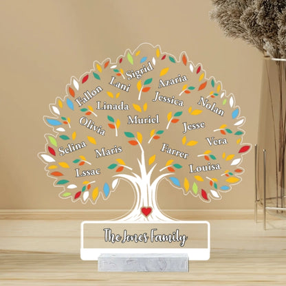 Personalized Family Tree  Plaque, Ornament - Unique Gift for Grandma, Mother's Day, or Christmas