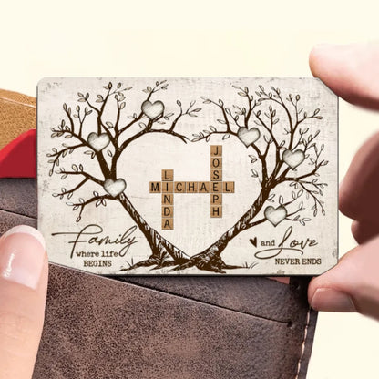 Personalized Family Tree Poster, Ornament, Keychain, Plaque, or Sign - A Meaningful Gift of Love and Connection