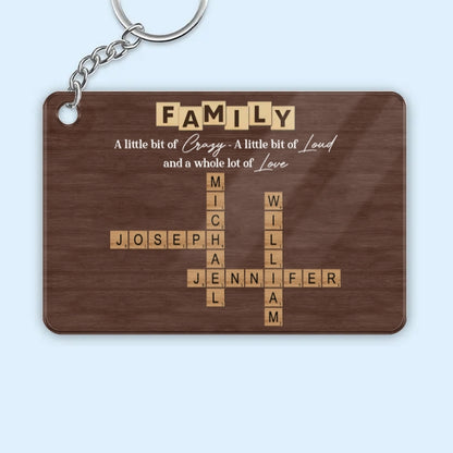 Personalized Family Name Crossword Poster - A Heartfelt Gift for Any Occasion