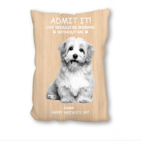 Personalized Pet Rectangular Pillow – Humorous Pet-Themed Design, Special Gift for Pet Lovers