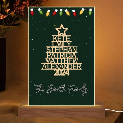 We Are Family - Personalized Christmas 2024 Poster - Custom Family Names Gift